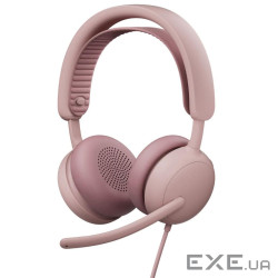 Навушники Logitech Zone Wired 2 USB Rose (981-001620) (L981-001620)