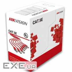 Кабель мережевий HikVision UTP 305м cat.5e, CU, 4*2*0,5мм (DS-1LN5E-S)