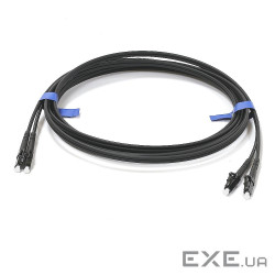 Патчкорд LC/UPC-LC/UPC MM (G50-OM3) 3м Duplex чорний (UPC-3LCLC(MM)D(ON)BK)