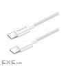 Дата кабель USB-C to USB-C 2.0m 5A 100W zinc alloy braided white ColorWay (CW-CBPDCC099-WT)