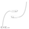 Дата кабель USB-C to USB-C 2.0m 5A 100W zinc alloy braided white ColorWay (CW-CBPDCC099-WT)