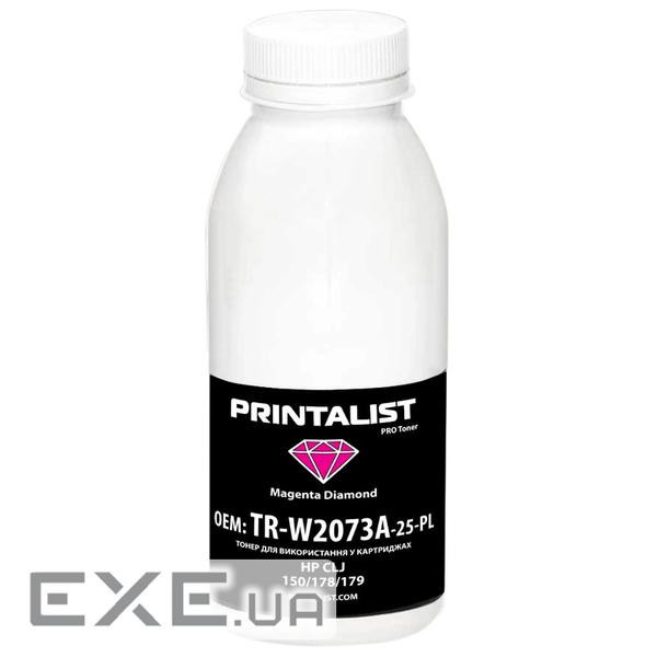 Тонер HP CLJ 150/178/179, 25г Magenta Printalist (TR-W2073A-25-PL)