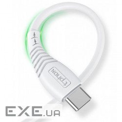 Дата кабель USB 2.0 AM to Type-C 1.0m Nature T-C830 White T-Phox