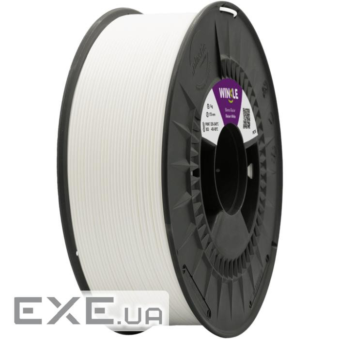 Пластик (Filament) WINKLE PETG 1кг, 1.75мм, льодовиково-білий (PET01000175BLAGLAWNK)