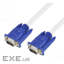 Кабель MERLION VGA 5м White/Blue (YT-VGA(M) (M)3+4WH-5M) (YT-VGA(M)/(M)3+4WH-5m)