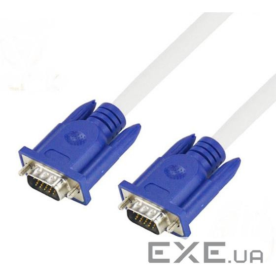 Кабель MERLION VGA 5м White/Blue (YT-VGA(M) (M)3+4WH-5M) (YT-VGA(M)/(M)3+4WH-5m)