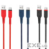 Дата кабель USB 2.0 AM to USB-C 1.0m 3A nylon X59 red HOCO (6931474744937)