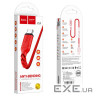 Дата кабель USB 2.0 AM to USB-C 1.0m 3A nylon X59 red HOCO (6931474744937)