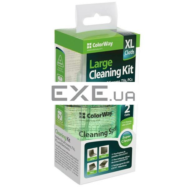 Універсальний чистячий набір ColorWay Cleaning Kit XL for Screens, TVs, PCs (CW-5200)