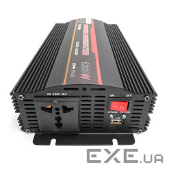 Інвертор напруги UKC 1300ВА(650Вт)+CHARGE 10A, 12 / 220V approximated, 1 універсальна (UKC1300ВА+) +)