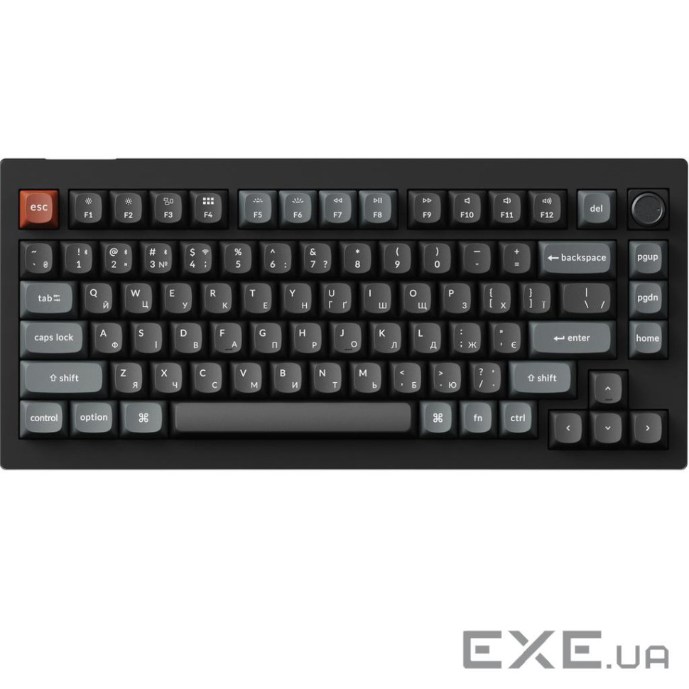 Клавіатура бездротова Keychron V1 Ultra Keychron Red Switch Black RGB (V1U-D1-UA)