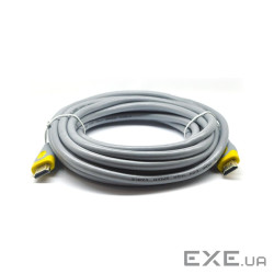 Кабель мультимедійний HDMI M to HDMI M 3.0m V2.0 gray V-LINK (YT-HDMI(M)/(M)V2.0-3.0m-G/07408)