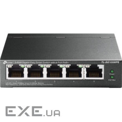 Комутатор TP-LINK TL-SG105MPE 5xGE (4xPoE), 120Вт , WebSmart