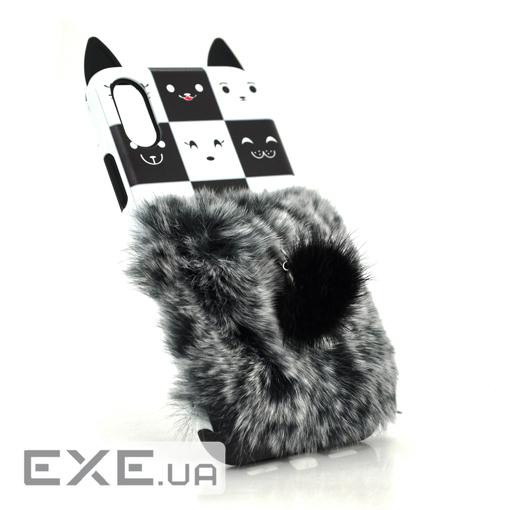 Накладка Кіт пухнастий хвіст (смарт кільце ) iPhone 7 / 8 (13633)