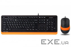 Комплект клавіатура + миша A4TECH Fstyler F1010 Orange (F1010 (Orange))