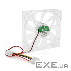 Кулер корпусний 12025 DC sleeve fan 4pin - 120*120*25мм, 12V/0,15A, 1900об/хв , RGB (HXS-RGB)