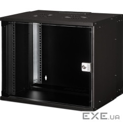 19" 9U wall mounting cabinet, SOHO PRO 460 x 540 x 400 mm, black (DN-49205)