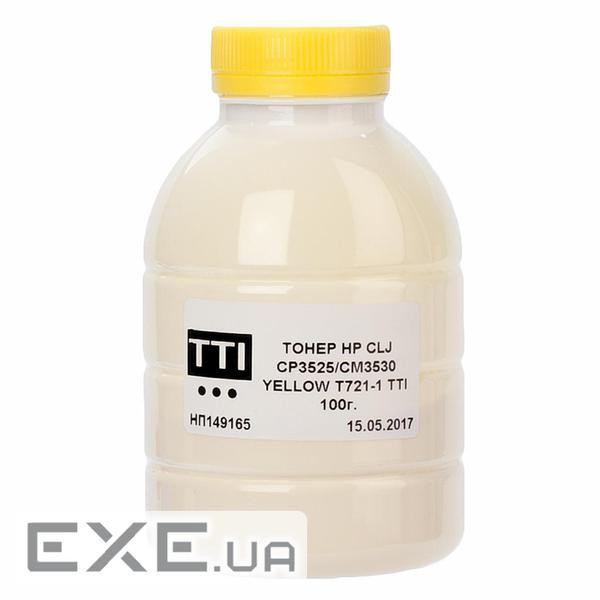 Тонер HP CLJ CP3530/3525 100г YELLOW TTI (TSM-T721-1-100)