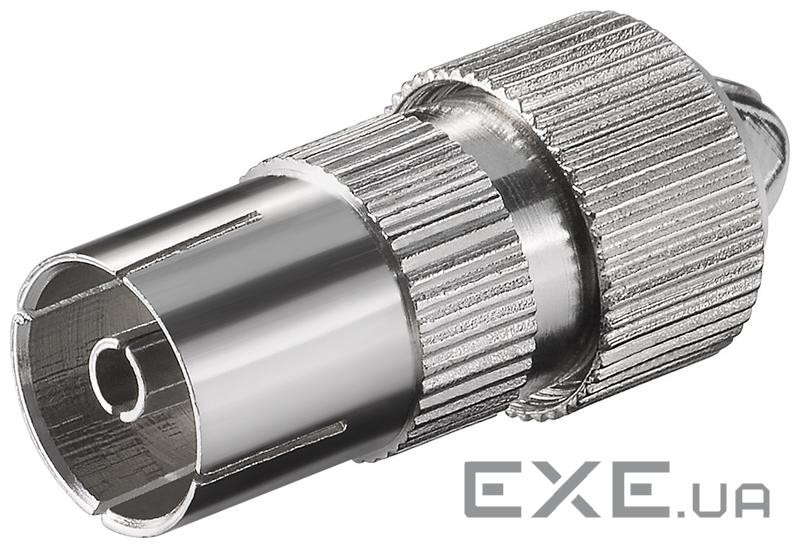 Штекер FreeEnd-RF:Coaxial,/F конектор Screw Fixing Metal,металік (75.01.1480-100) (75.01.1480-100)