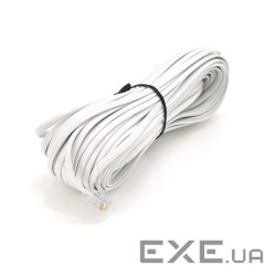 Патч-корд телефонний 30м RJ11 (6P4C) Voltronic (PC-30,0W)