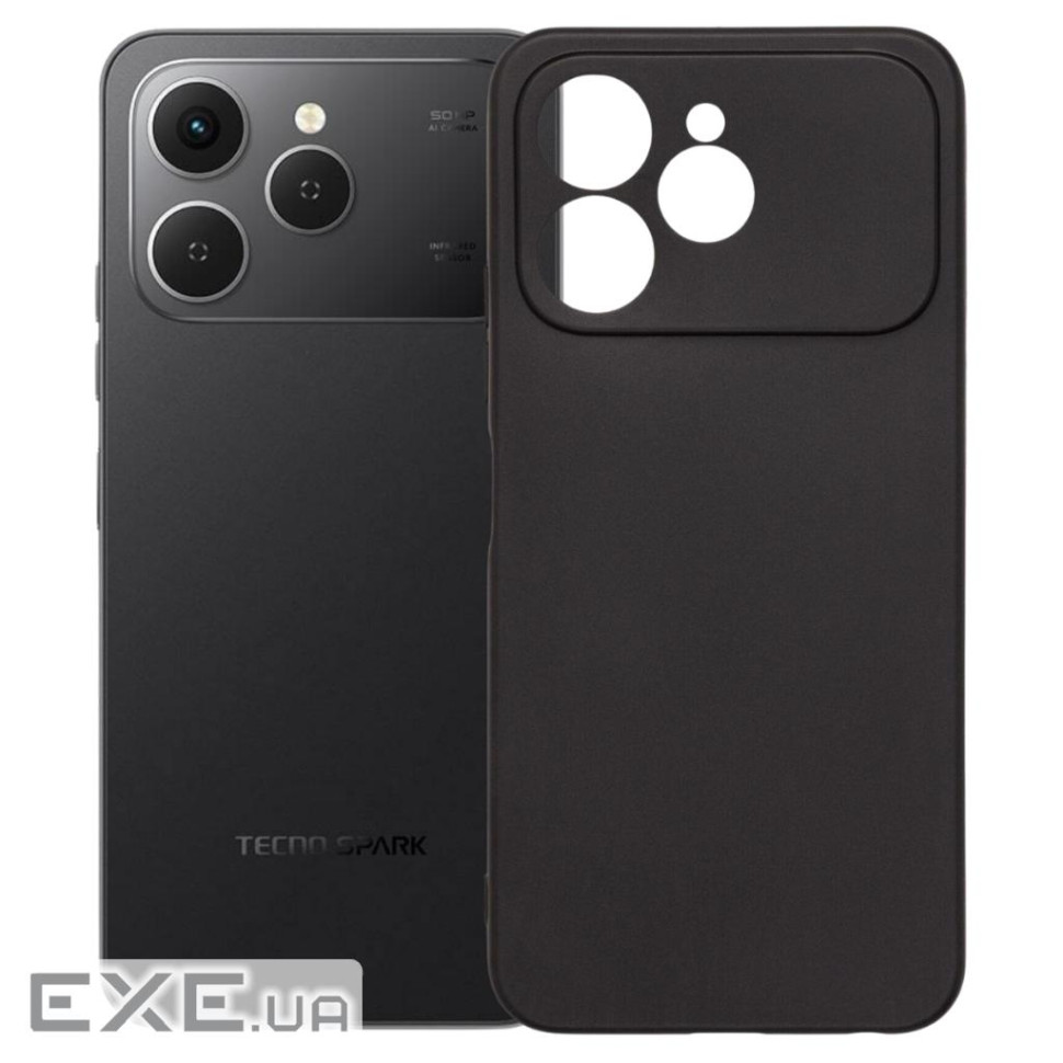 Чохол до мобільного телефона BeCover Tecno Spark 40 4G (KM5) Black (715061)