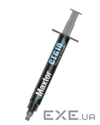 Термопаста Maxtor CTG10, 2 г, шприц, 14.5 Вт/мК, зі шпателем (CTG10E-2g)