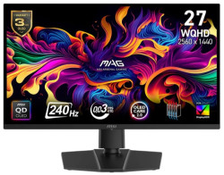 Монітор MSI 26.5 MAG 271QP QD-OLED X24 2xHDMI, DP, Audio, QD-OLED, 2560x1440, 240Hz (9S6-3CD89T-033)