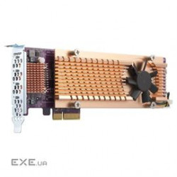 QNAP Quad M.2 PCIe SSD Erweiterung PCIe Gen3 x4 +++ supports up to four M.2 2280 PCIe G (QM2-4P-342)