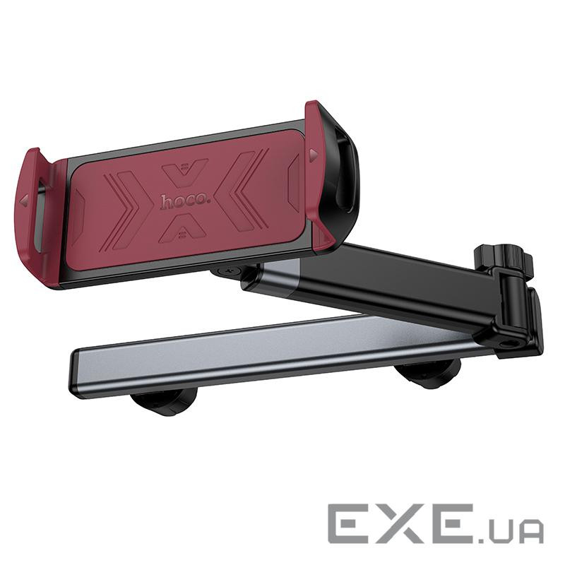 Автоутримувач HOCO H69, кріплення на підголовник, затискач 115-245мм, Black, Box