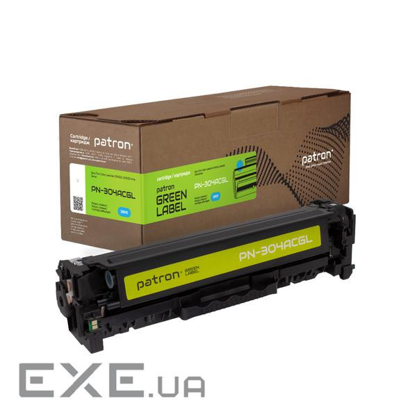 Картридж Patron HP 304A (CC531A) Green Label, cyan (PN-304ACGL)