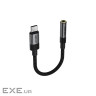 Перехідник USB-C to 3.5mm F 0.15m DAC audio black Acefast (6974316285281)