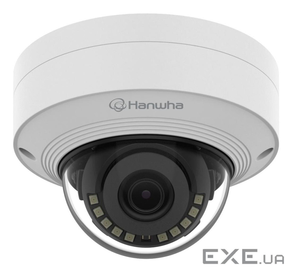 Мережева камера купольна 4K @ 30fps, fix lens 3mm (H:108/V: 59) QNV-C9011R HANWHA V (QNV-C9011R/VAP)
