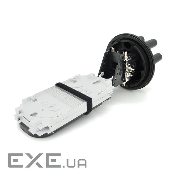 Муфта оптична Merlion ML-OP-F106H-96C, герметична, 5 вводів, до 4-х касет, до 96 зварок, матеріал PP PP