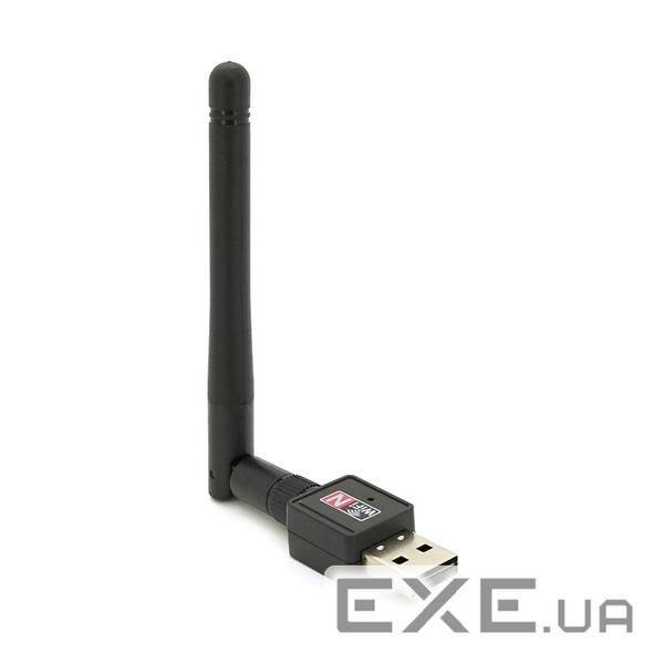 Бездротовий мережевий адаптер з антеною 2DBI Wi-Fi-USB Merlion LV-UW02RK-2DB (LV-UW02RK-2DB-RTL8188)
