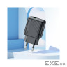 Зарядний пристрій HOCO CS21A USB 18W QC3.0 black (6942007609883)