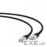 Патч-корд 0.25м Cablexpert SFTP, Чорний, 0.25 м , 6 cat (PP6A-LSZHCU-BK-0.25M)