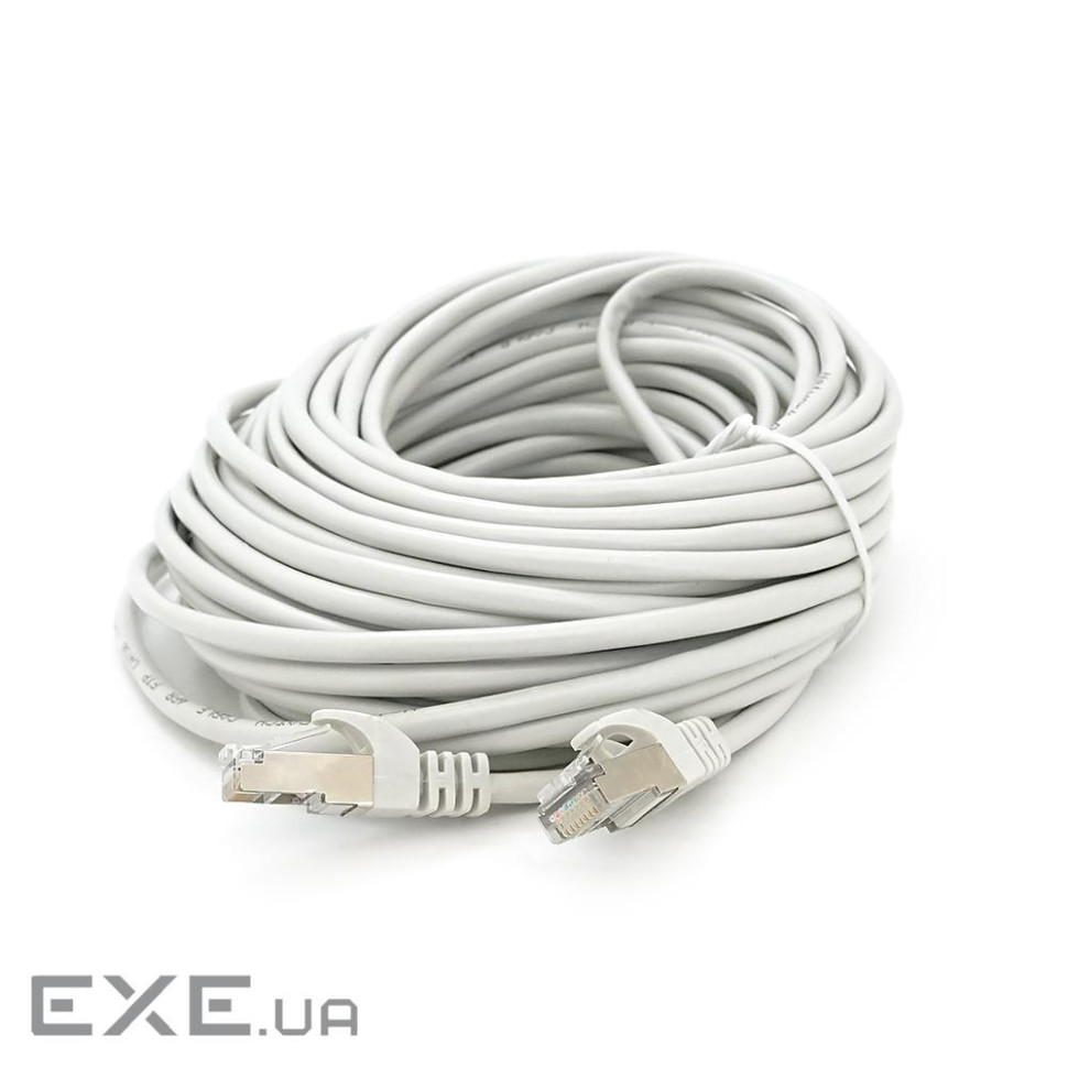 Патч-корд литий MERLION, FTP, RJ45, Cat.5e, 15m, сірий, CCA, Q200 (PCM-CCA-5E / 15G)