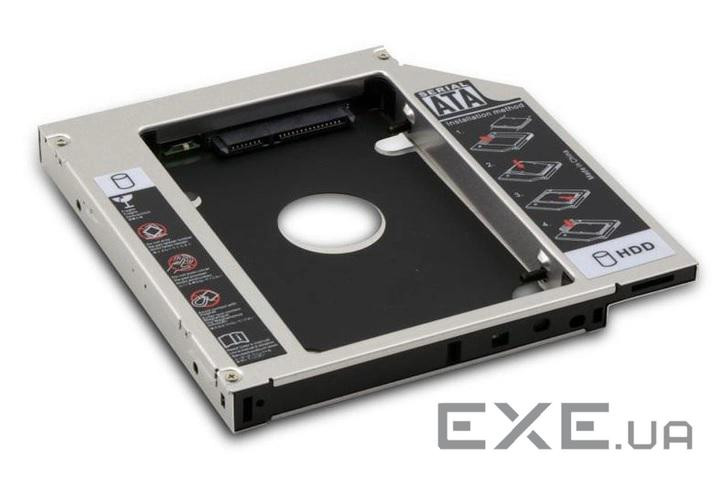 Кишеня SATAslim 13p-22p M/F,Optibay 9.5mm (2.5-5.25),чорна (84.00.7022-1)