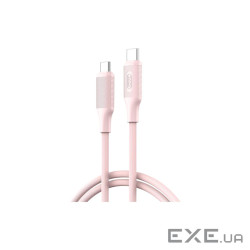 Дата кабель USB-C to USB-C 1.2m pink XO (NB-Q265B-CC.pink)