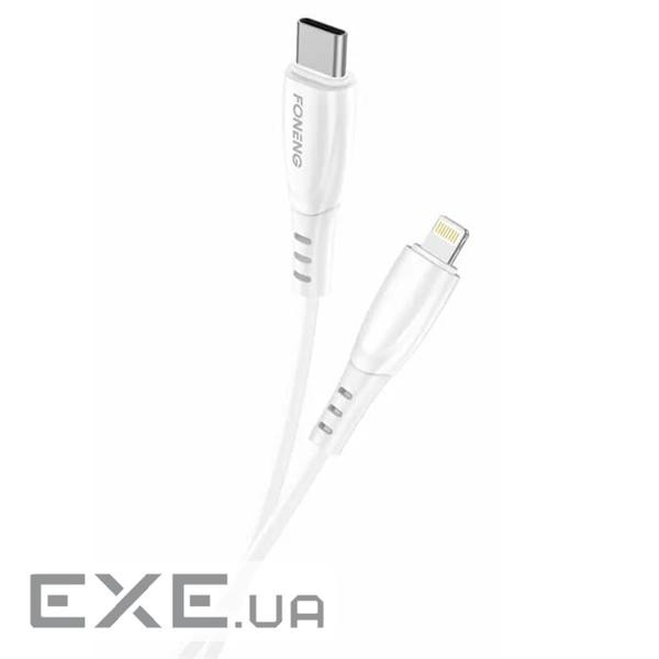 Кабель Foneng X75 USB-C - Lightning, 1 м , White (X75-CA-TCIP)