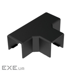 Трійник для LHD 20x20 чорного кольору, Серія LH, ПВХ (8624_FB) (8624_FB)