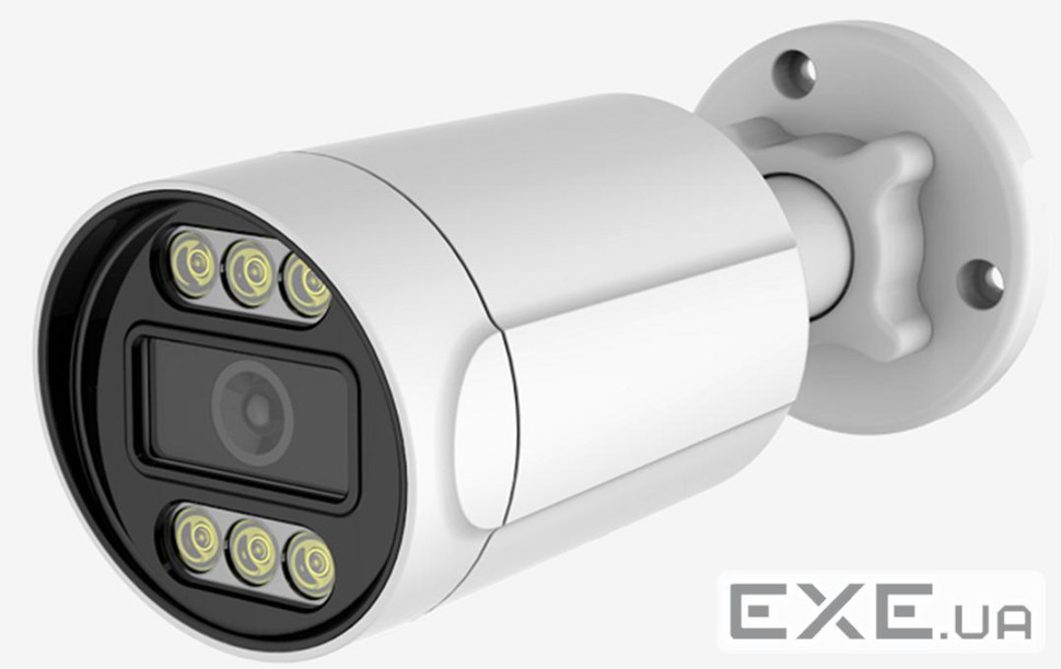 5MP Циліндрична камера з мікрофоном, подвійним підсвічуванням GW IPC03B5MP30 2.8mm, POE, L (YT43413)