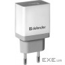 Зарядний пристрій Defender UPA-21 white, 1xUSB, 5V / 2.1A (83571)