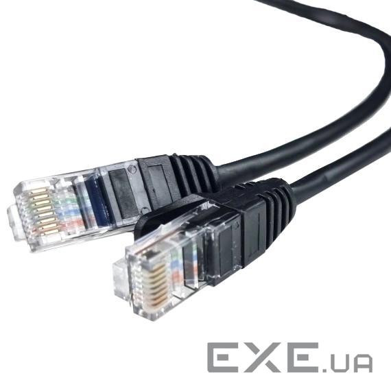 Патч-корд чорний 1м EServer UTP CAT5e (UTP CAT5e 1м black)