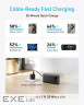 зовн. акум. ANKER PowerCore - 20000 mAh 87W PD Built-In USB-C Cable (Чорний) (A1383H11)