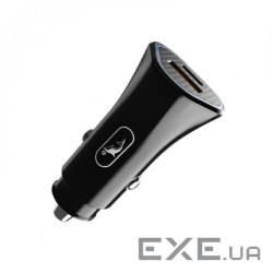 Автомобільний зарядний пристрій SkyDolphin SZ16 PD+QC3.0 (2USB, 3.1A) Black (SDAZP-000090)