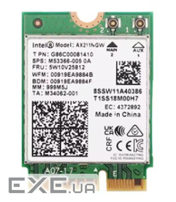 Мережева карта M.2, Fenvi AX210NGW, WiFi 6E (до 5374 Mbps), Bluetooth 5.3, Intel AX210