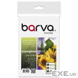 Фотопапір Barva, суперглянсовий, A6 (10x15), 260 г/м2, 20 арк, серія "Everyday" ( (IP-BAR-RE260-387) "Everyday" ( (IP-BA