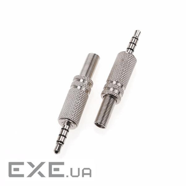 Роз'єм 3,5 Silver стерео під кабель (сірий метал ) (YT-3.5S(M)-S)