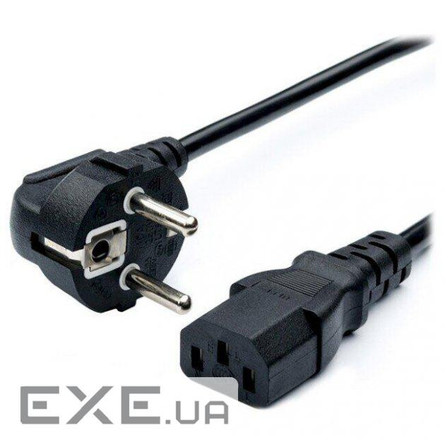 Кабель живлення Kingda С13 - CEE 7/7, переріз дротів 3x1.5, 1.8м (PC6065-1.8m)